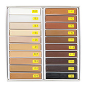 Set tvrdih voskova, smeđi, 20 dijelova