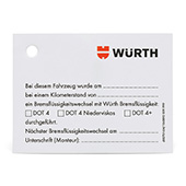 Etikete za evidenciju promjene kočione tekućine Etikete za evidenciju promjene kočione tekućine