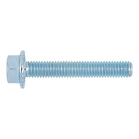 Nazubljeni vijak 6-ugaone glave sa prirubnicom W-0274 celik 8.8 plavo cincan Nazubljeni vijak 6-ugaone glave sa prirubnicom W-0274 celik 8.8 plavo cincan