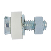 Vijak za registarske tablice sa prorezom celik plavo cincan