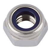 Šestoug. navrtka sniženog oblika sa steznim umetkom DIN 985 nehrd. celik A2