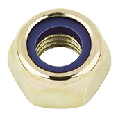 Sniž. 6-ug. navrtka sa stez. umetkom i fin. nav. DIN 985 celik I10I žut cinc Sniž. 6-ug. navrtka sa stez. umetkom i fin. nav. DIN 985 celik I10I žut cinc