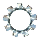 Zupcasta podloška sa vanjskim ozubljenjem DIN 6797 oblik A celik plav cincan