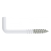 L-vijak sa navojem za drvo bijelo plastificirani Connex