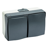 Kombinacija prekidač-utičnica, nadžbukna Cave Kombinacija prekidač-utičnica, nadžbukna Cave