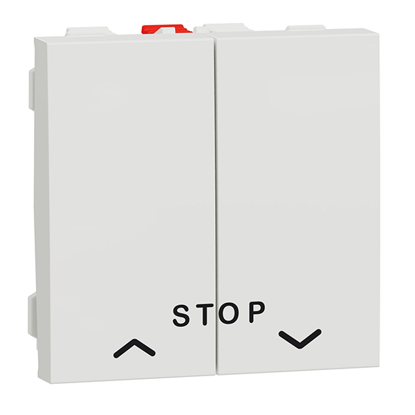 Taster dvostruki 2M Unica sa simbolom + STOP, 10A