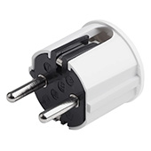 Kutni šuko utikac plasticni 16A 250V Meister