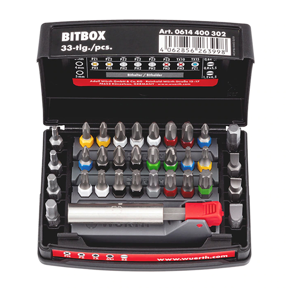 Bitbox C 6,3 (1/4) sa držačem bita Set 1, 33-dijela