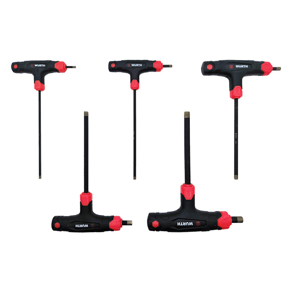 Set dijamantskih T-odvijača, unutrašnji 6-ugao RedLine, 5 dijelova