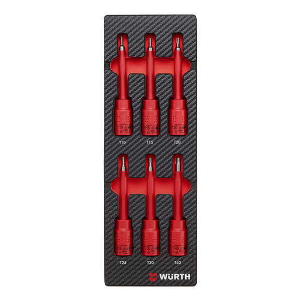 Set nasadnih ključeva 3/8 col dugih TX VDE 2.4.1, 6-dijelni