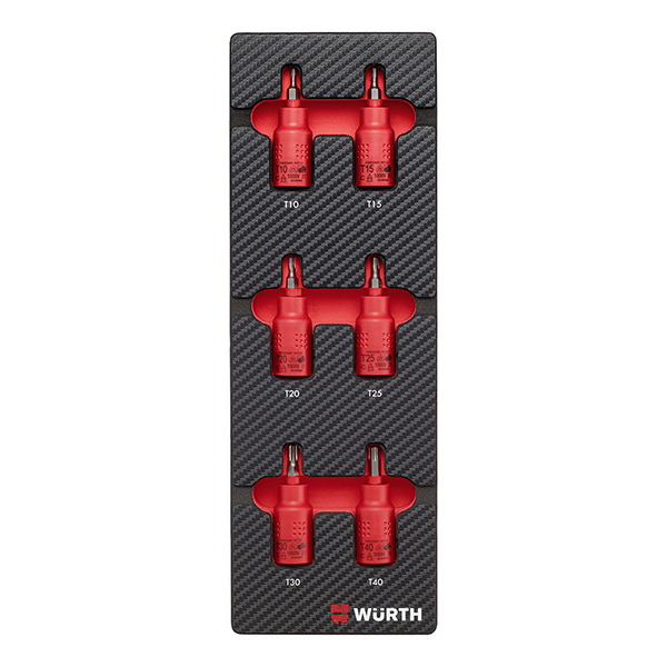 Set nasadnih ključeva 3/8 col kratki TX VDE 2.4.1, 6-dijelni