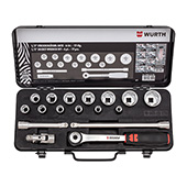 Set nasadnih kljuceva 1/2, 6-ugaoni, 17-djl.