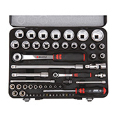 Set nasadnih kljuceva 1/4 + 1/2 col,  56-dijelni