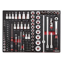 Set nasadnih ključeva 1/4+1/2col, 92 dijela