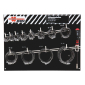 Set obujmica za crijeva 12mm, s.odvijačem, 111-djl, D16 - 120 mm                            