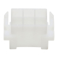Utičnica za ravni utični jezičak 6,3x0,8 mm, 6 polni