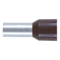 Cjevasta kablovska stopica sa plastičnom čahurom, Cjevasta/smeđa/25,0X16,0 mm