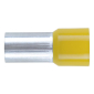 Cjevasta kablovska stopica sa plastičnom čahurom, Cjevasta/žuta/70,0X21,0 mm              