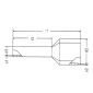 DUO cjevasta kablovska stopica, 0,34X8,0                                