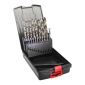 Set spiralnih brušenih burgija RED LINE, HSS DIN 338, tip RN, Set, 19 dijelova                        