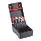 Set konusnih upuštača HSS, žuto-plavi prsten, 6,3-20,5 MM                             