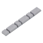 Samoljepljivi cinčani teg za balansiranje aluminijskih felgi, 3X5+3X10g/K92