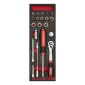 Set nasadnih ključeva 1/4" RED STRIPE SK3, 2.4, 22 dijela, "2.4; 22 dij."                          