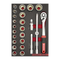 Set nasadnih ključeva 1/2" RED STRIPE SK1, 4.4, 26 dijelova, "4.4; 26 dij."                          