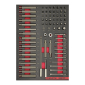 Set bitova 1/4", 10 mm RED STRIPE DB1, 4.4, 75 dijelova, "4.4; 75 dij."                          
