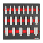 Set nasadnih ključeva 1/2 col dugih 12-ugaoni 6.4.1, 20-dijelni, 346x38x335 mm                           
