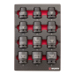 Set udarnih nasadnih ključeva 3/8 cola 4.4.1, 12 dijelova, Carbon                                  