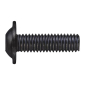 Vijak polu-okrug gl sa prir unut 6-ug prihv ISO 7380-2 čel 10.9 cink-nikl crn, M6X10mm