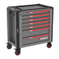 Radionička kolica RED STRIPE Plus 8.8, 7 ladica                                