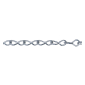 Lanac "Jack chain" Connex, nikl-plavo, 2mm                         