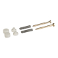 Set vijaka za montažu WC šolje 6x70 mm, kromirane kape