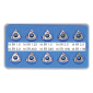 ATORN Set reznih pločica za urezivanje navoja, univerzalne, desne, 10 dijelova                             