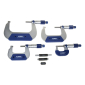 ATORN Set mikrometara sa 3 kontrolnika DIN863, 0-100mm