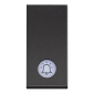 Taster Classia 1M sa simbolom i indikatorom, 10A, 230V, crna                         