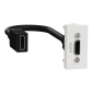 HDMI utičnica Unica, TIP A, 1M, Bijela                       