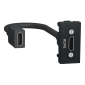 HDMI utičnica Unica, TIP A, 1M, Antracit                     