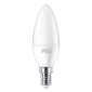 LED svijeća Pila, 4.9W, 470lm, 2700K, E14, B35            